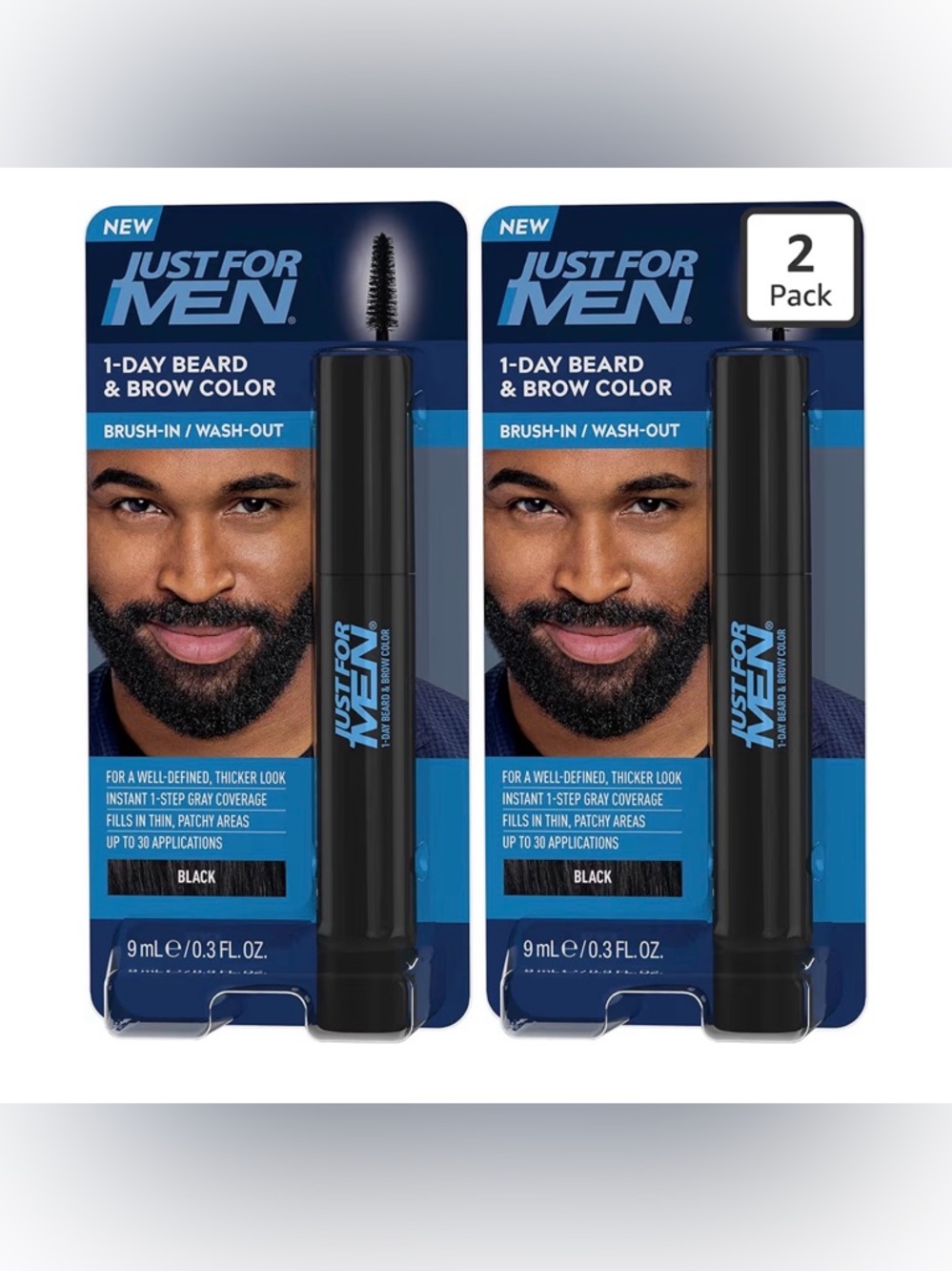 Just for Men Beard & Brow Color (2 Pack) NEW!